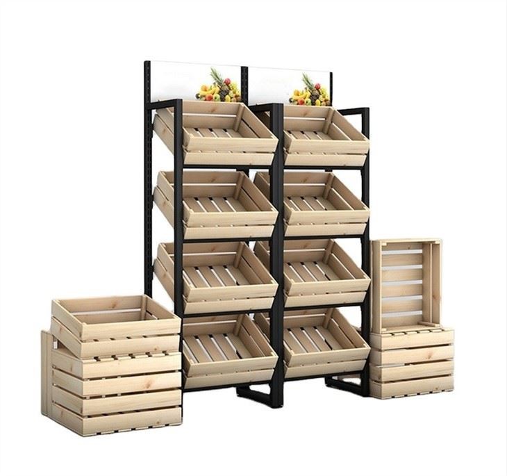 Wooden Vegetable And Fruit Shelf